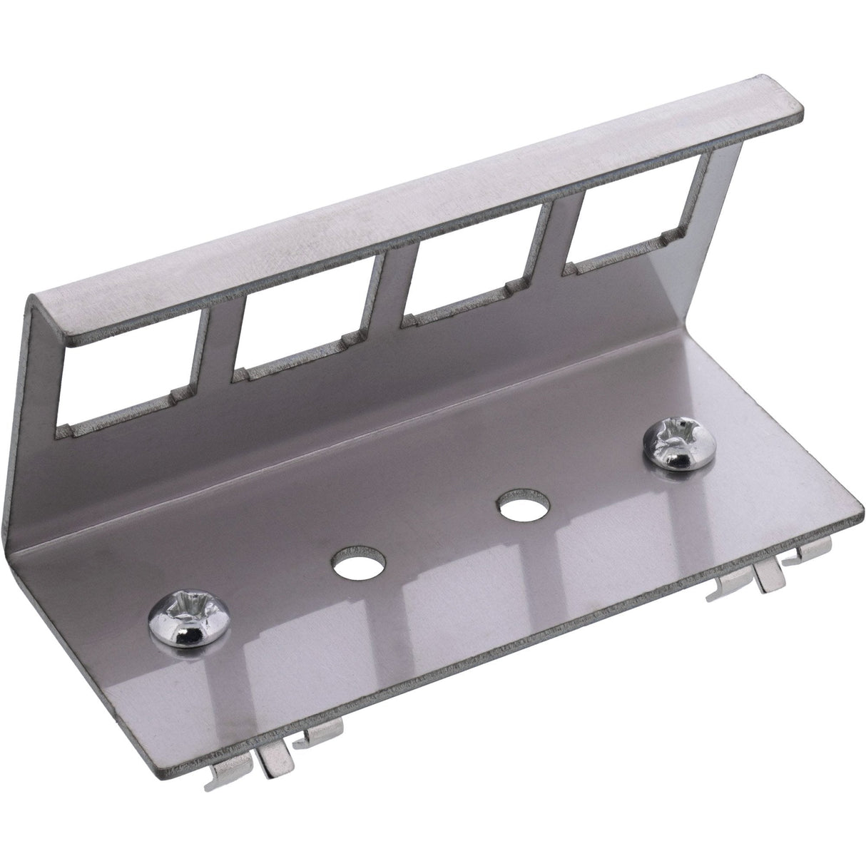 Inline® Keystone Mounting For Din Rail, 4-Port, Metal