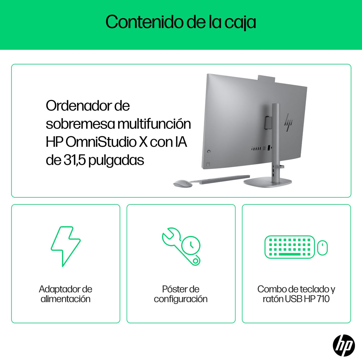 EAN 0199642227309 - HP OmniStudio X 32-c0022ns PC Intel Core Ultra 5 125H 80 cm (31.5") 3840 x 2160 Pixeles PC todo en uno 16 imagen 5