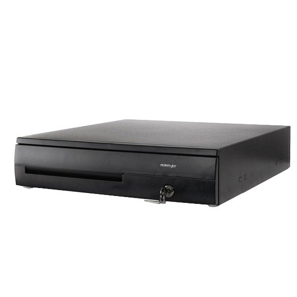 Cajón Portamonedas Negro 425x450x100mm, Conexión Rs232.