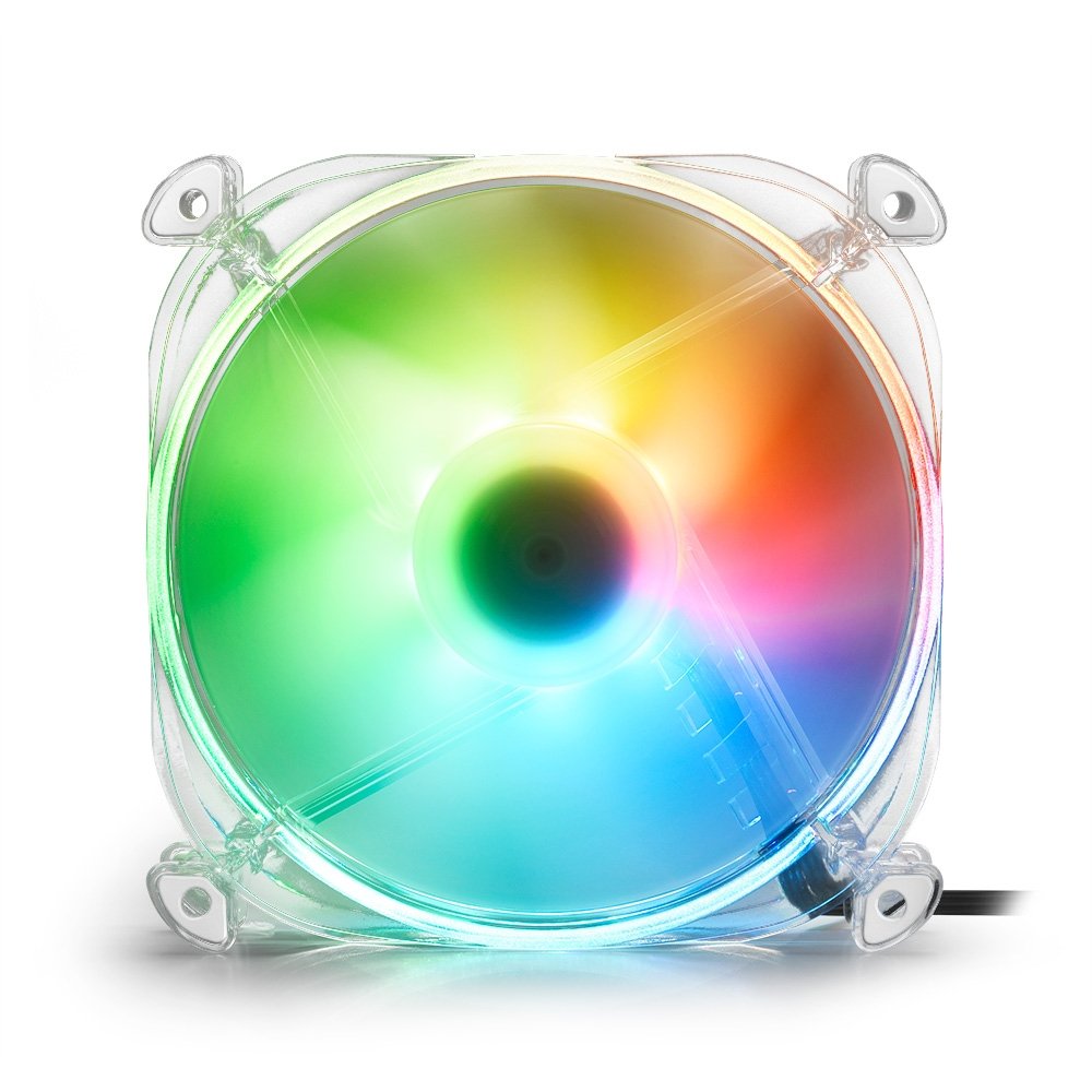 EAN 4044951032372 - Sharkoon Shark Disc Carcasa del ordenador Ventilador 12 cm Transparente 1 pieza(s) imagen 2