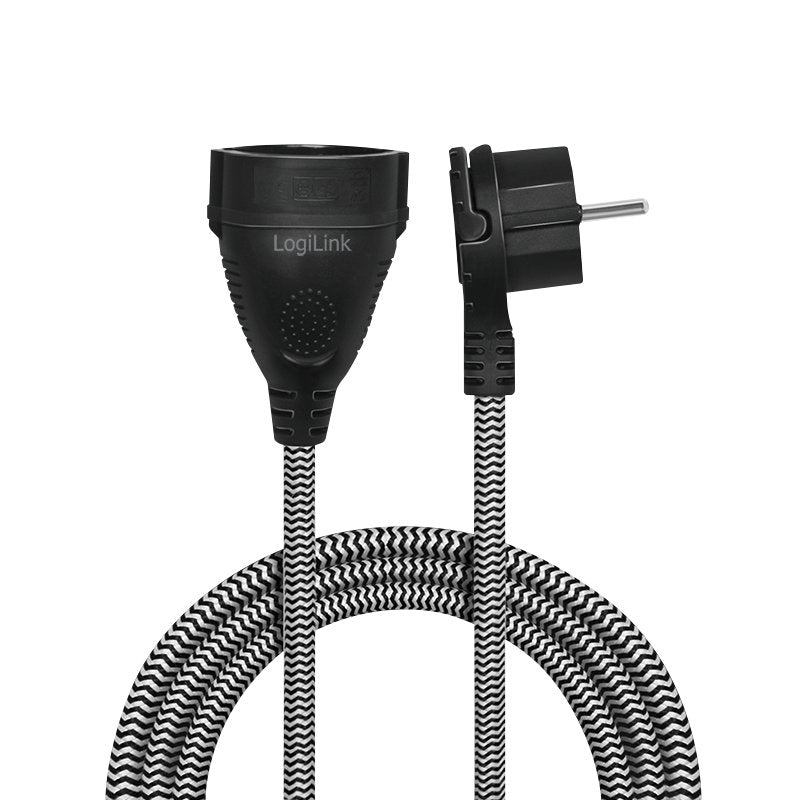 EAN 4052792060843 - LogiLink LPS104 cable de transmisión Negro, Blanco 3 m Enchufe tipo F imagen 2