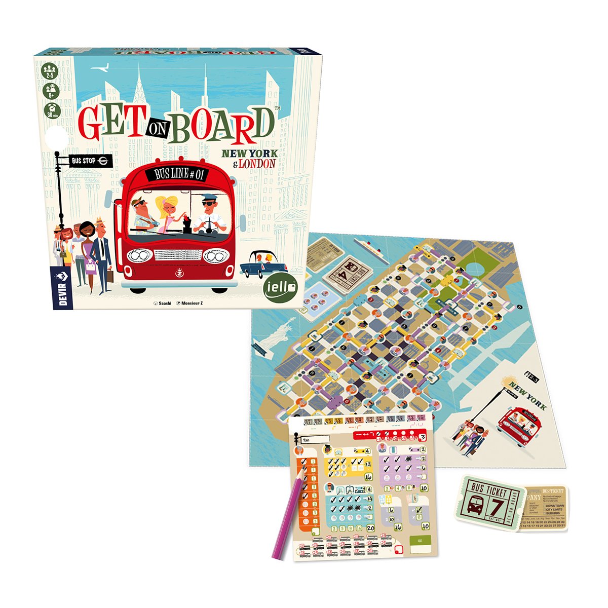 Juego De Mesa Devir Get On Board New York & London