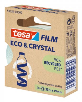 Tesa Eco & Crymal, 1 Rollo 33mx19mm Hfb