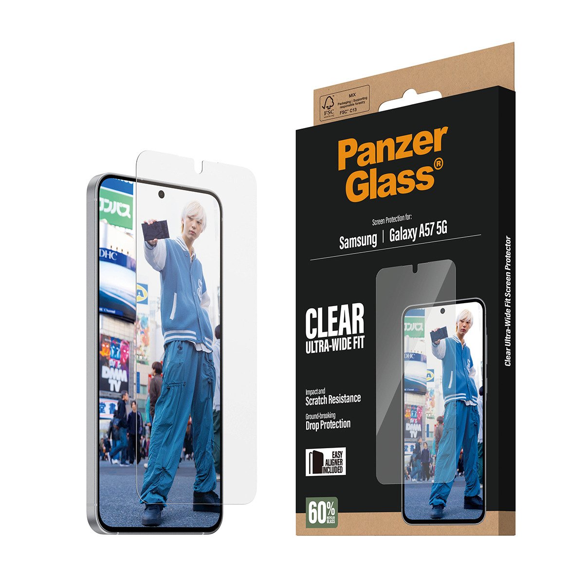 EAN 5715685033971 - PanzerGlass ® Screen Protector Samsung Galaxy A57 5G | Ultra-Wide Fit w. EasyAligner Protector de pantall imagen 6