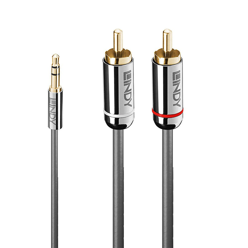 EAN 4002888353366 - Lindy 35336 cable de audio 5 m 3,5mm 2 x RCA Antracita imagen 1
