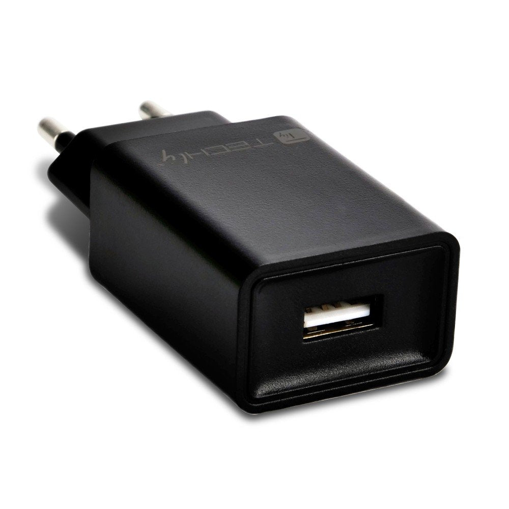Cargador De Pared Techly Usb-A 5v 2.4a Para Smartphone O Tablet