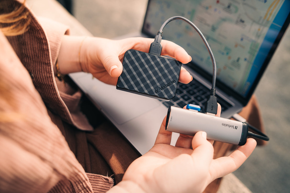 EAN 0023942491477 - Verbatim USB-C Multiport Hub USB 3.2 Gen 1 (3.1 Gen 1) Type-C 5000 Mbit/s Gris imagen 7