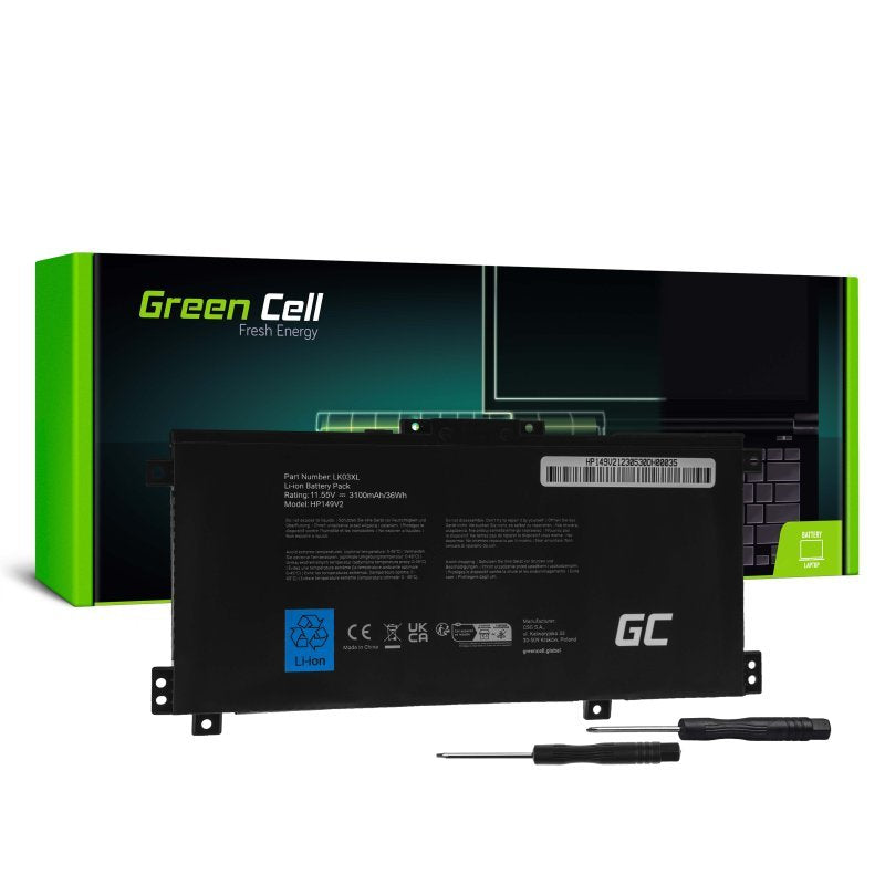 Green Cell Battery Lk03xl For Hp Envy X360 15-Bp 15-Bp000 15-Bp100 15-Cn 17-Ae 17-Bw