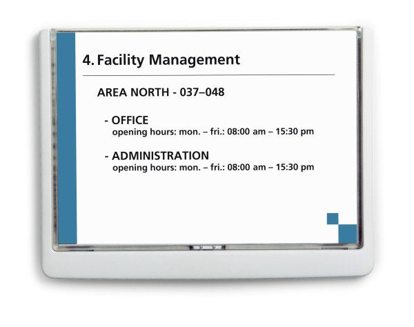 Durable Click Sign - Soporte Para Etiqueta - Fijación De Puerta