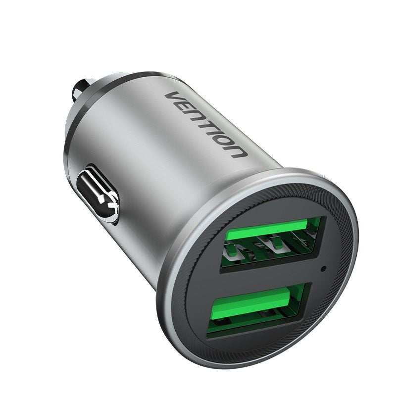 EAN 6922794761636 - Vention FFAH0 cargador de dispositivo móvil Universal Gris Encendedor de cigarrillos Carga rápida Auto imagen 1