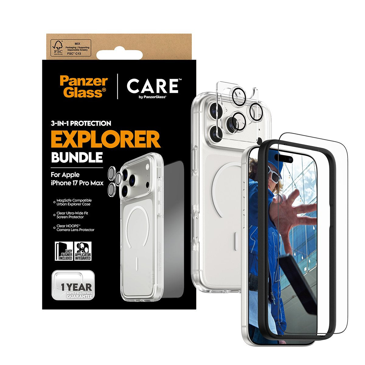 Panzerglass Care 3-In-1 Flagship Explorer Hndle Iphone 17 Pro Max