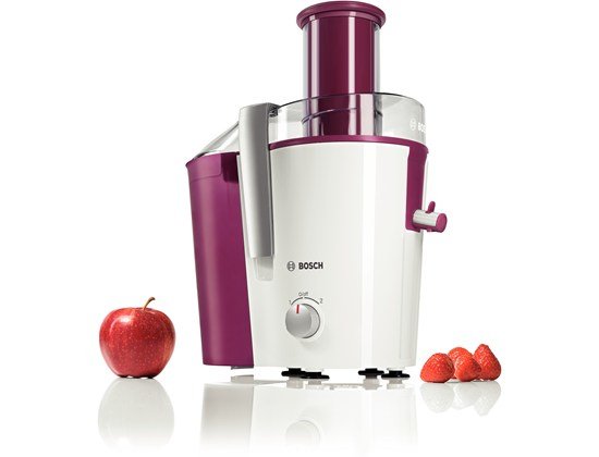 EAN 4242002812090 - Bosch MES25C0 exprimidor Licuadora centrífuga 700 W Cereza (fruta), Transparente, Blanco imagen 3