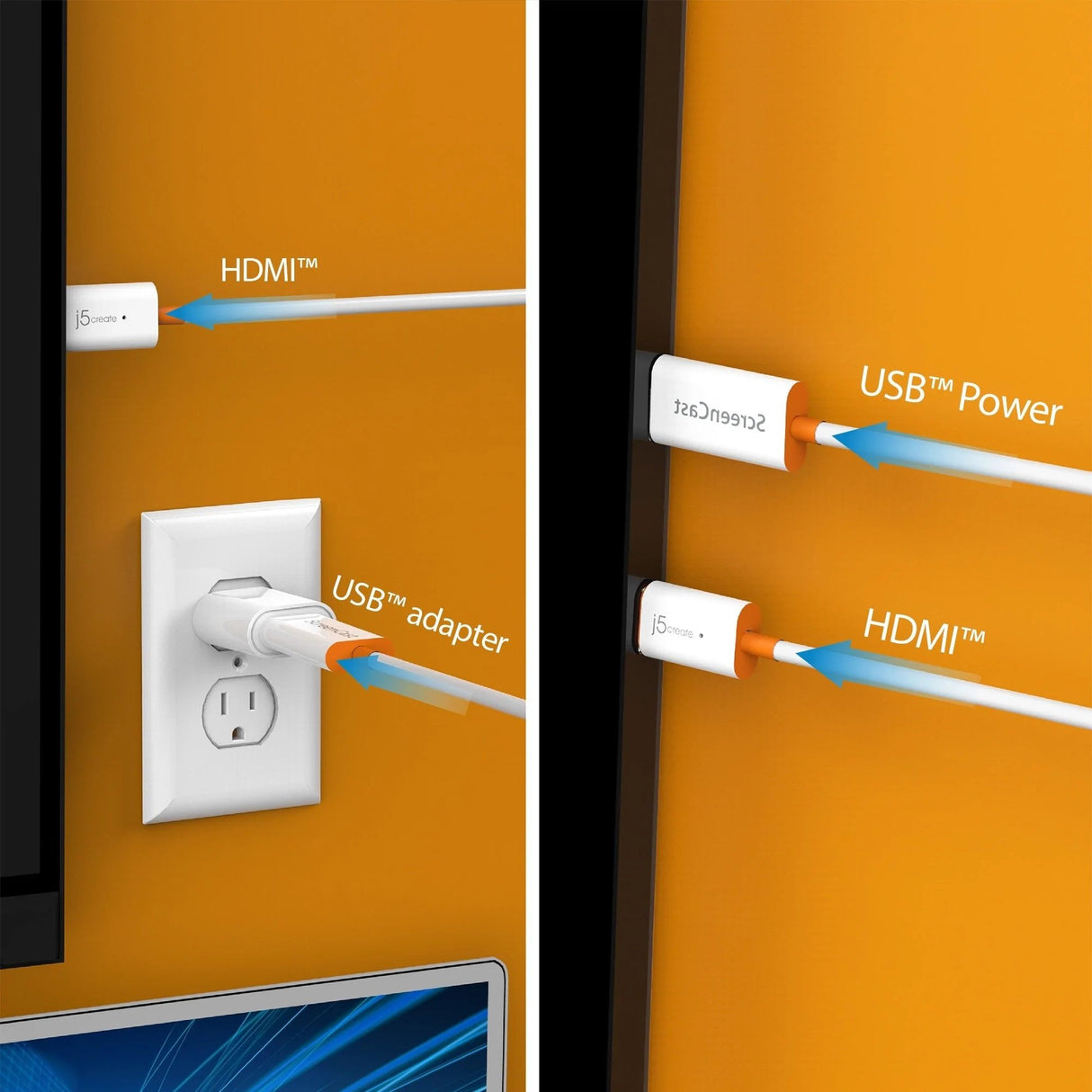 EAN 4712795085471 - j5create JVAW56-N adaptador de pantalla inalámbrico HDMI/USB Full HD Mochila imagen 9
