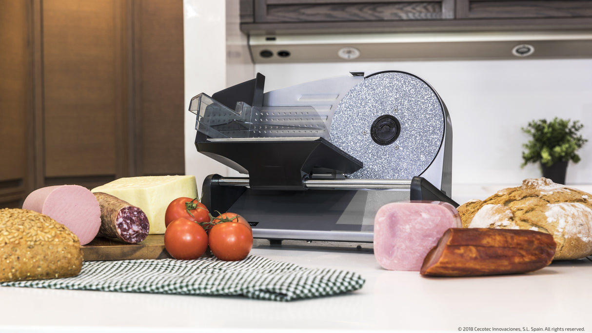 EAN 8435484023078 - Cecotec Rock’nCut Twin rebanadora Manual 180 W Negro, Acero inoxidable imagen 13