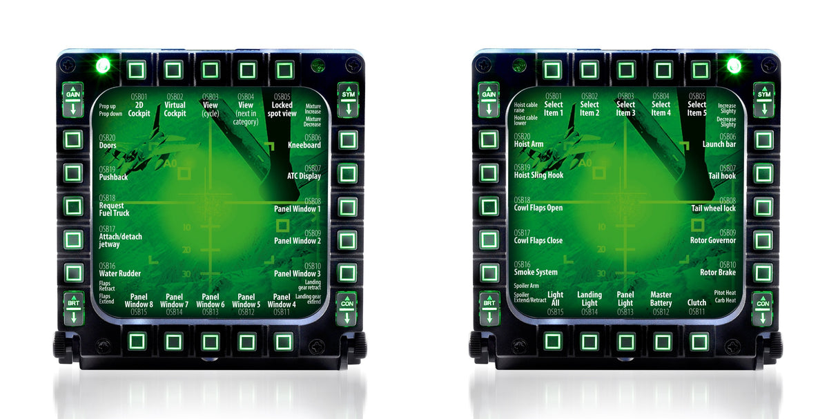 Thrustmaster Mfd Cougar Pack Thrustmaster Mfd Cougar Pack, Palanca De Mando, Pc, Alámbrico, Negro