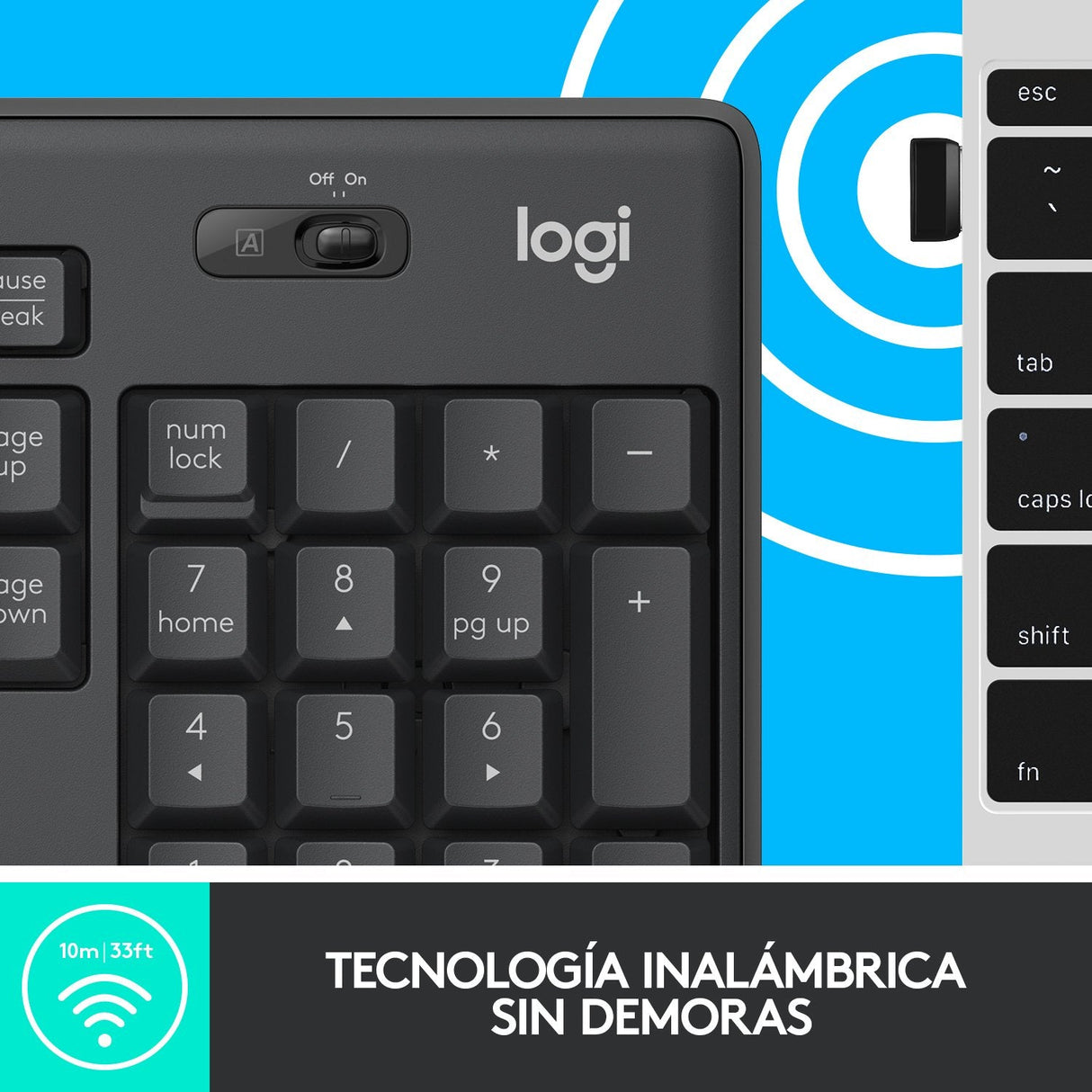 EAN 5099206092419 - Logitech 920-009798 teclado Ratón incluido Oficina USB QWERTY Español Grafito imagen 10