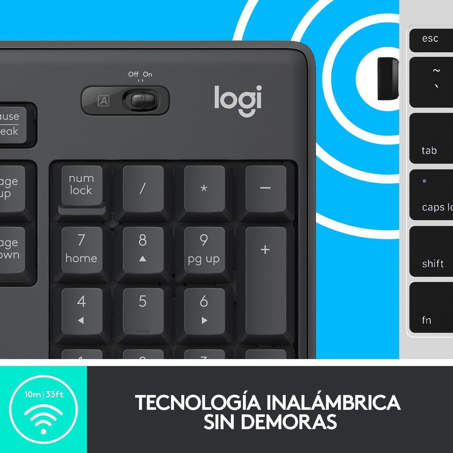 EAN 5099206092419 - Logitech 920-009798 teclado Ratón incluido Oficina USB QWERTY Español Grafito imagen 10