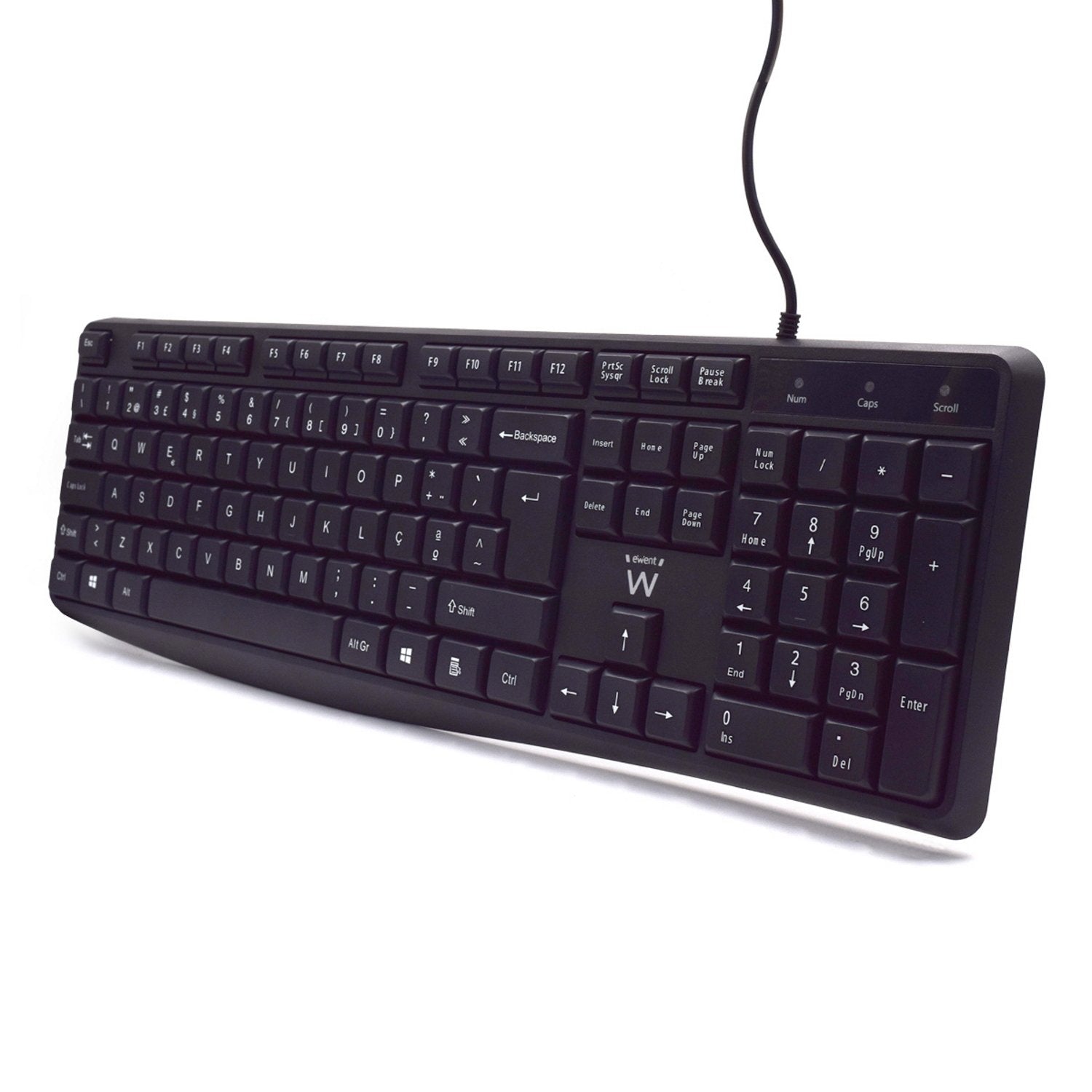 Teclado Portugues Usb De Negocios Con Escritura Silenciosa