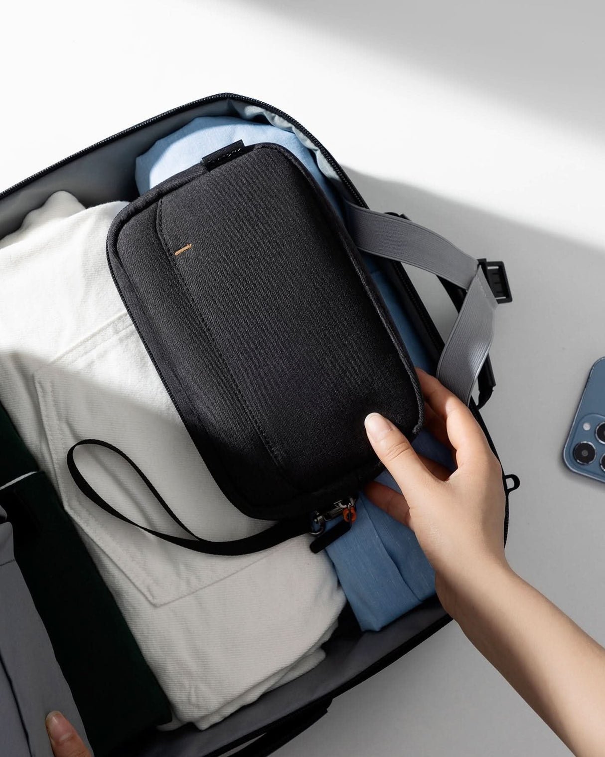 Inateck Organizer Tasche Ab03012 Negro 32,5cm * 23,5cm * 5cm