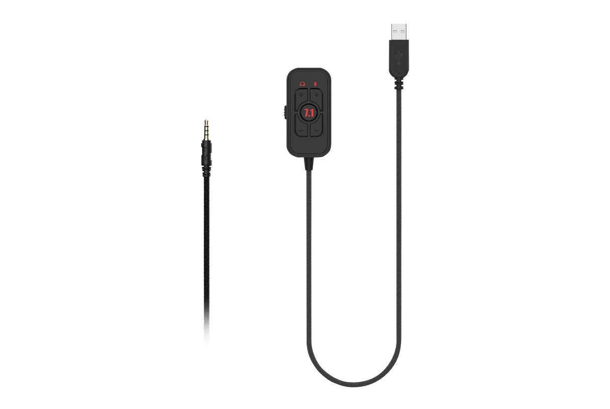 Abysm Ag700 Pro 7.1 Auriculares Gaming Negro/Rojo