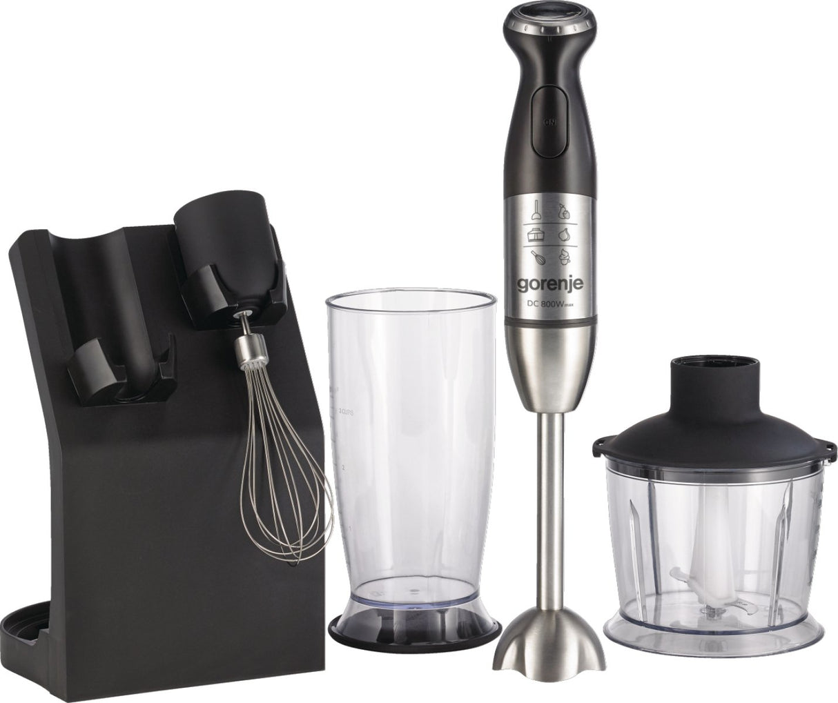 EAN 3838782393914 - Gorenje HBC807QB 0,5 L Batidora de mano 800 W Negro, Acero inoxidable imagen 1