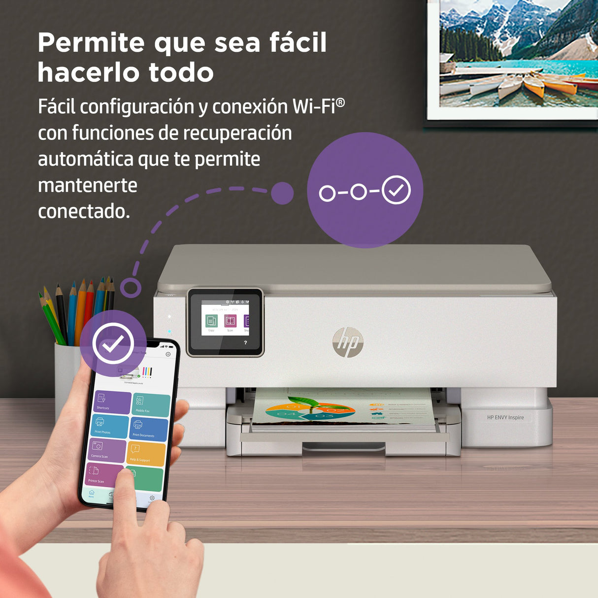 EAN 0195908882558 - HP ENVY Inspire 7224e AiO Porto Prntr Inyección de tinta térmica A4 4800 x 1200 DPI 15 ppm Wifi imagen 13