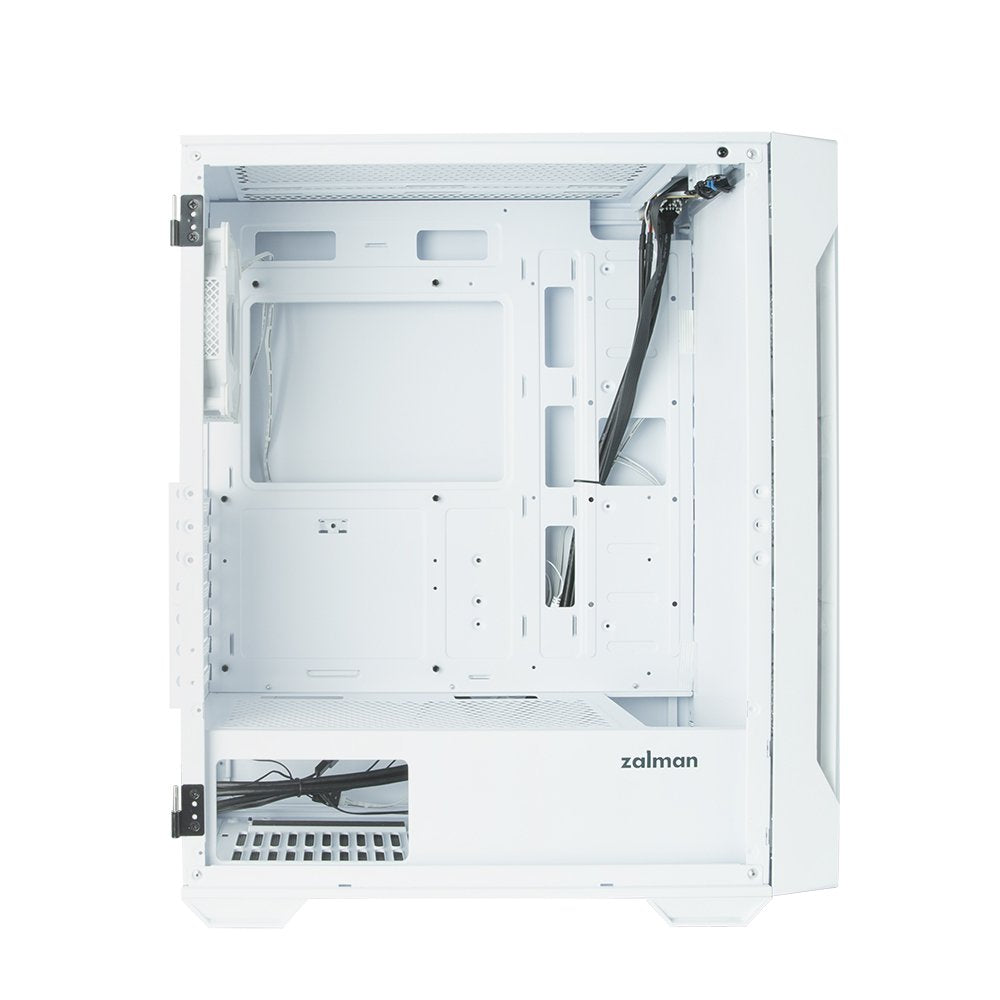 Caja Pc Zalman I3 Neo Tg Mid Tower White Rgb Fan X4