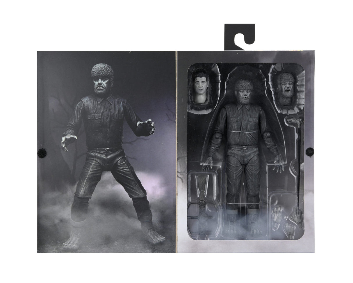 Figura Neca Universal Monster Scale Action Ultimate Wolf (B&W)