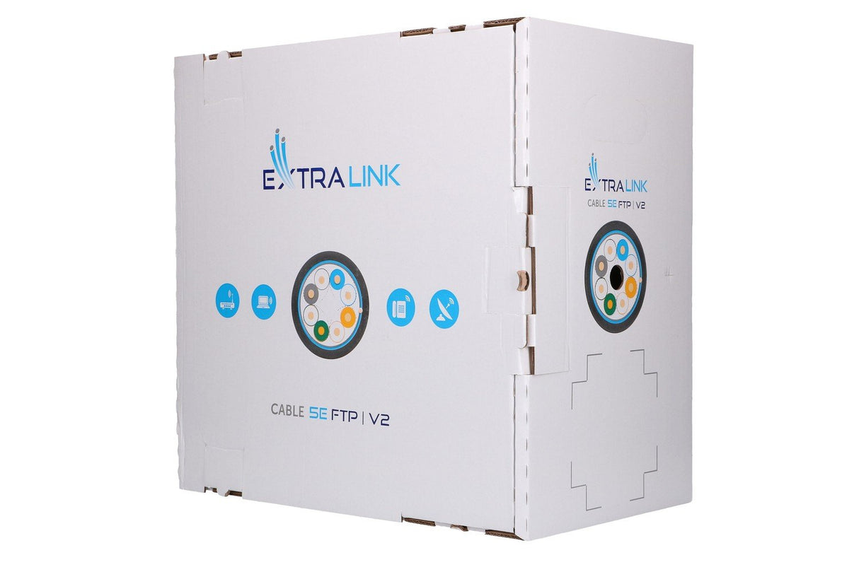 EAN 5902560368710 - Extralink CAT5E FTP (F/UTP) V2 OUTDOOR TWISTED PAIR 305M - Kabel - Netzwerk cable de red Negro F/UTP (FTP imagen 2