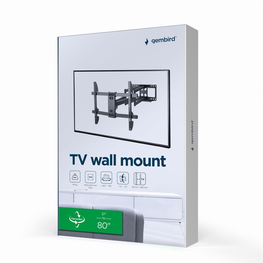 EAN 8716309126229 - Gembird WM-80ST-02 soporte para TV 2,03 m (80") Negro imagen 16