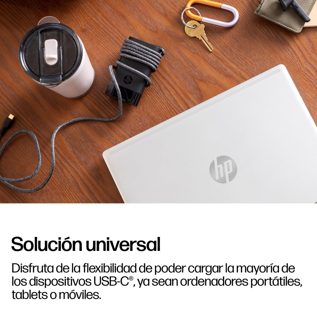 EAN 198122961122 - HP 65W USB-C Laptop Charger adaptador e inversor de corriente Interior Negro imagen 6