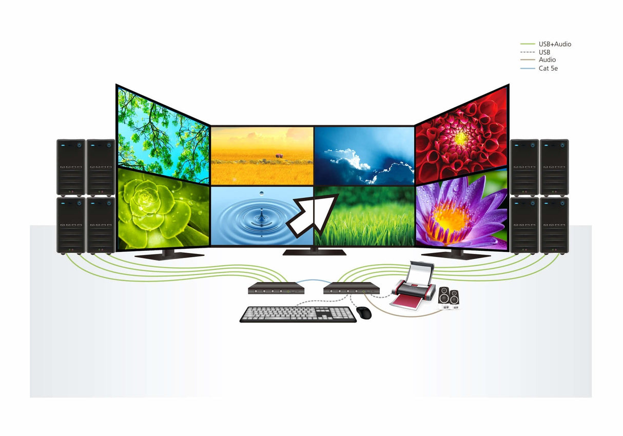 EAN 4719264646232 - ATEN CS724KM-AT interruptor KVM Negro imagen 7