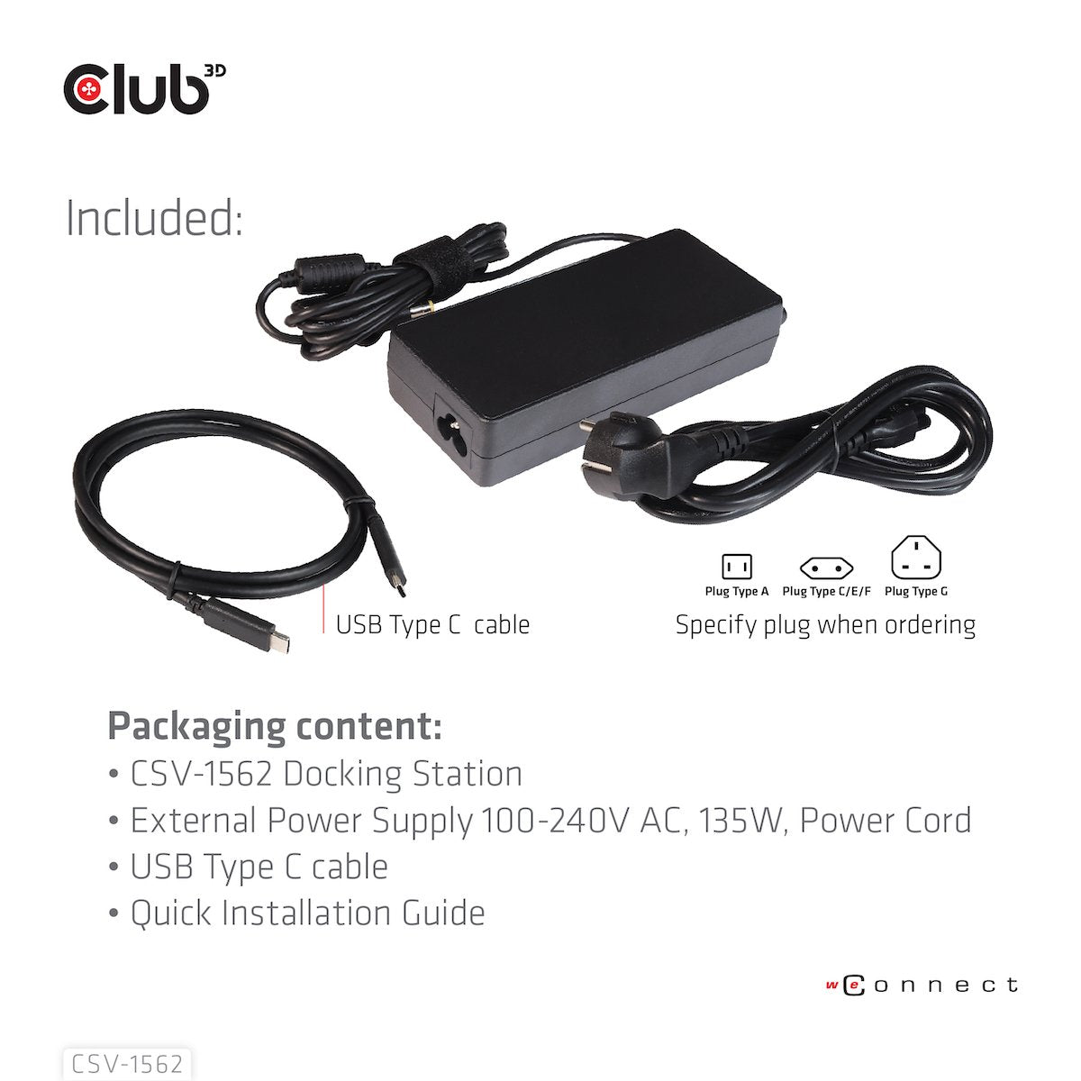 EAN 8719214471293 - CLUB3D CSV-1562 base para portátil y replicador de puertos Acoplamiento USB 3.2 Gen 1 (3.1 Gen 1) Type-C imagen 16