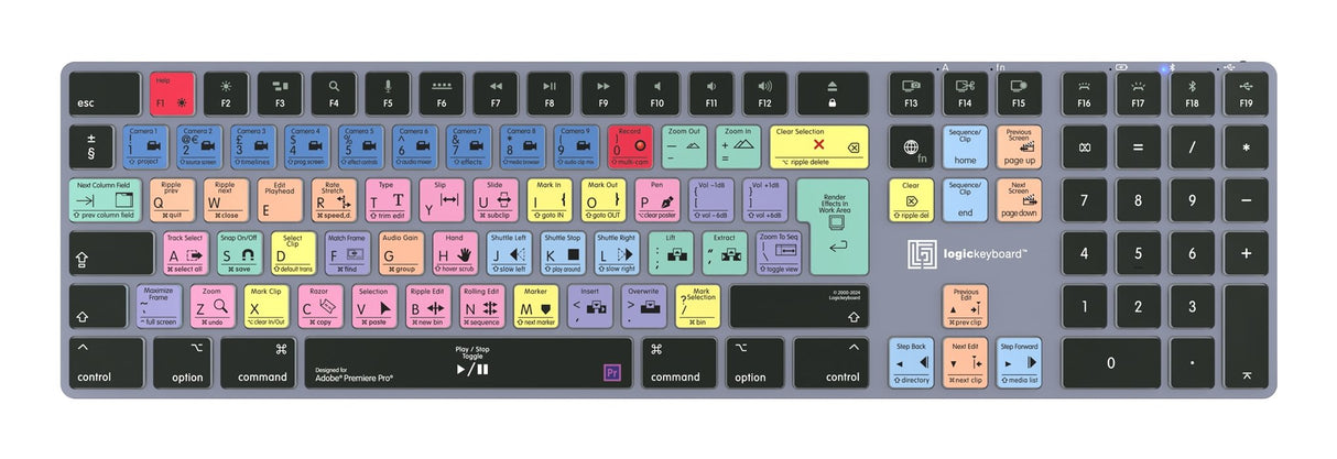 EAN 5707795022181 - Logickeyboard LKB-PPROCC-TM teclado Oficina Bluetooth QWERTZ Alemán Gris, Titanio imagen 2