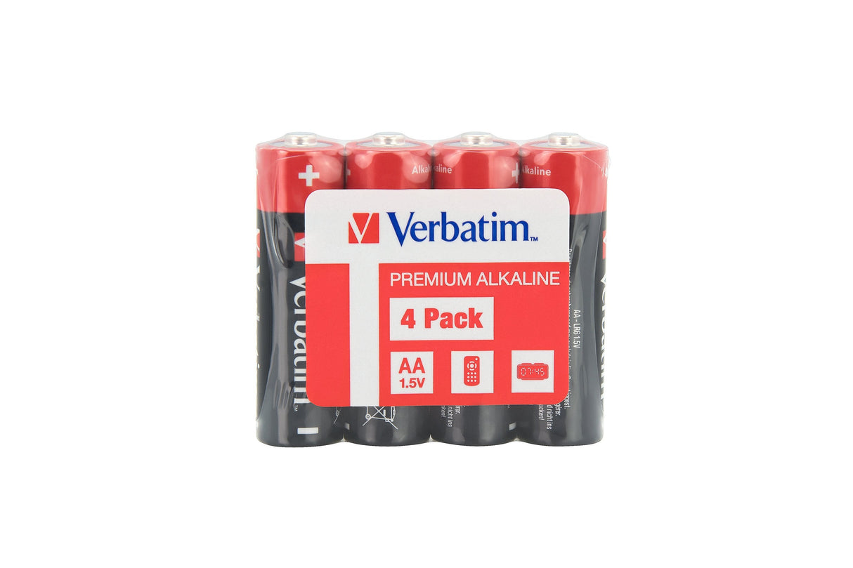 Verbatim Bateria Alkaline, Mignon, Aa, Lr06, 1.5v Pack 4 Pilas
