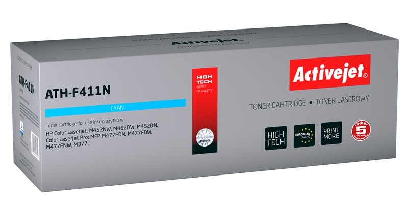 EAN 5901443106920 - Activejet ATH-F411N cartucho de tóner 1 pieza(s) Compatible Cian imagen 1