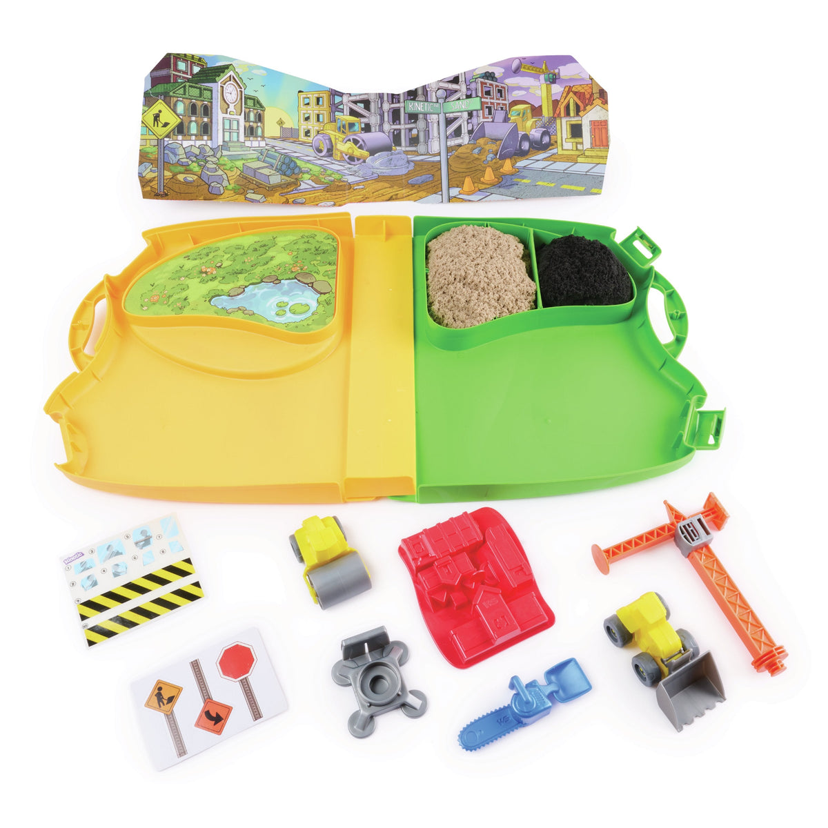 Spinmaster Kinetic Sand - Deluxe Baustellen-Koffer 6075775
