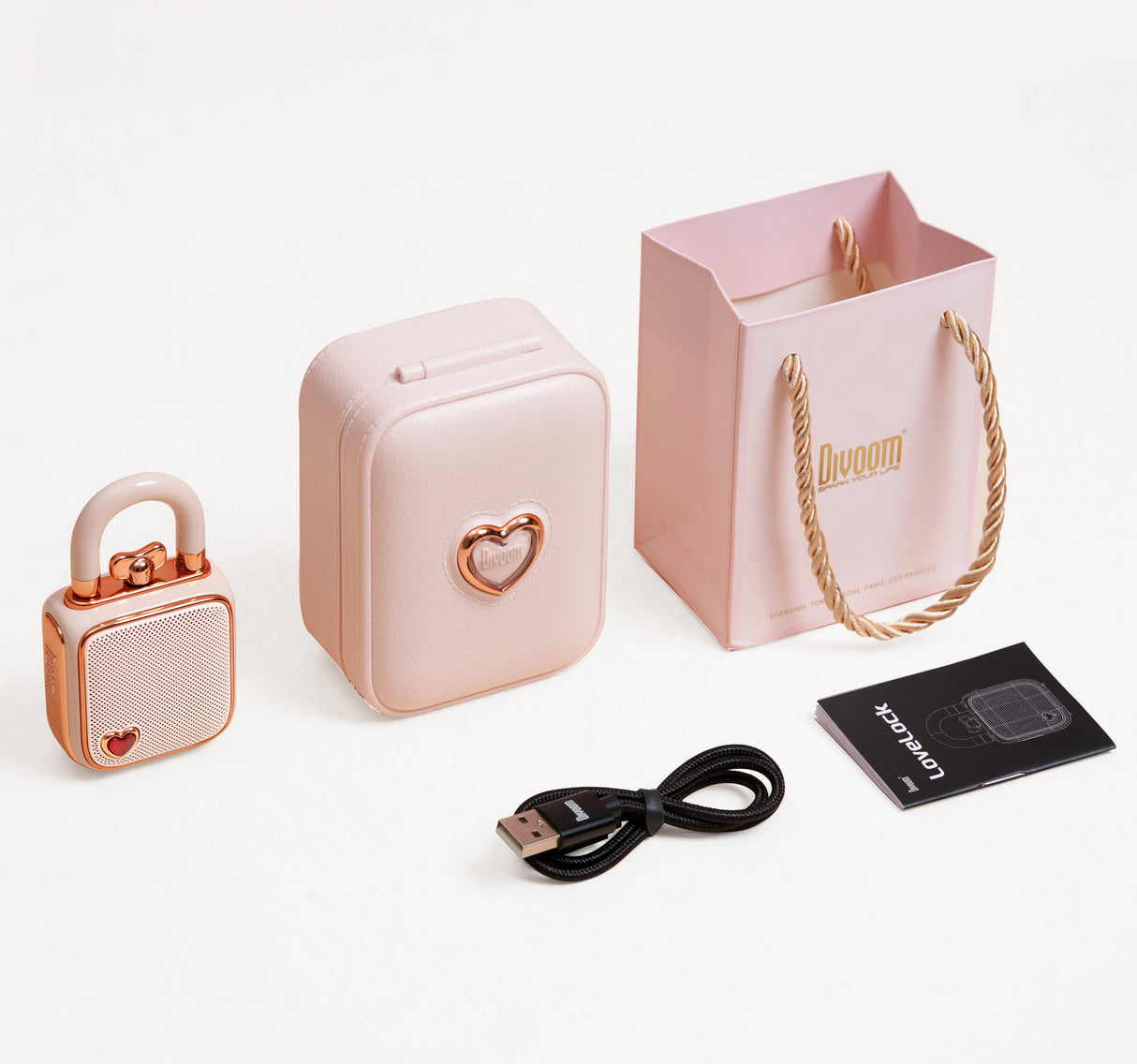 Divooom Lovelock - Altavoz Bluetooth, Color Rosa