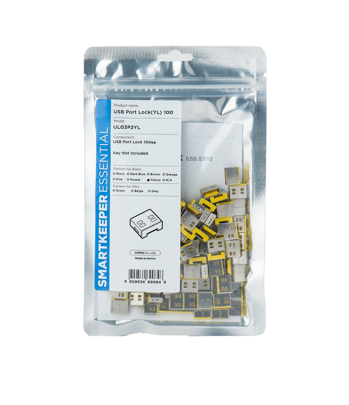 Smartkeeper Basic "Usb-A Port" Blocker Amarillo 100 Uds.
