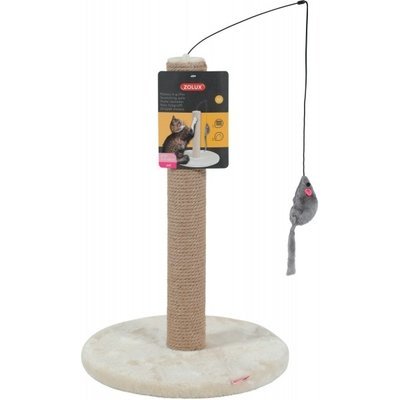 Zolux Poste Rascador Poste De Sisal Con Juguete 48cm, Color Beige