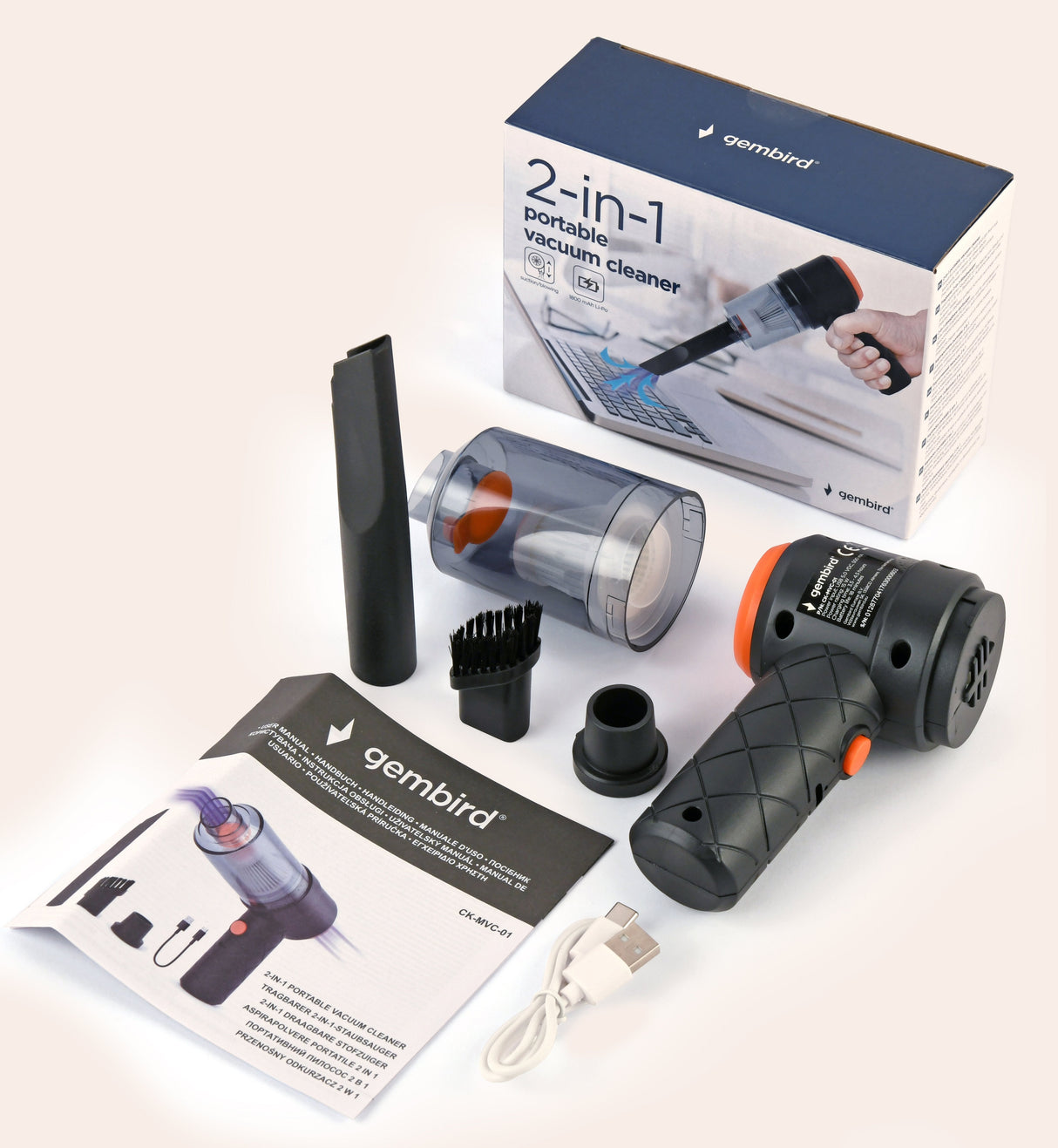 EAN 8716309128773 - Gembird CK-MVC-01 aspiradora de mano Negro Sin bolsa imagen 11