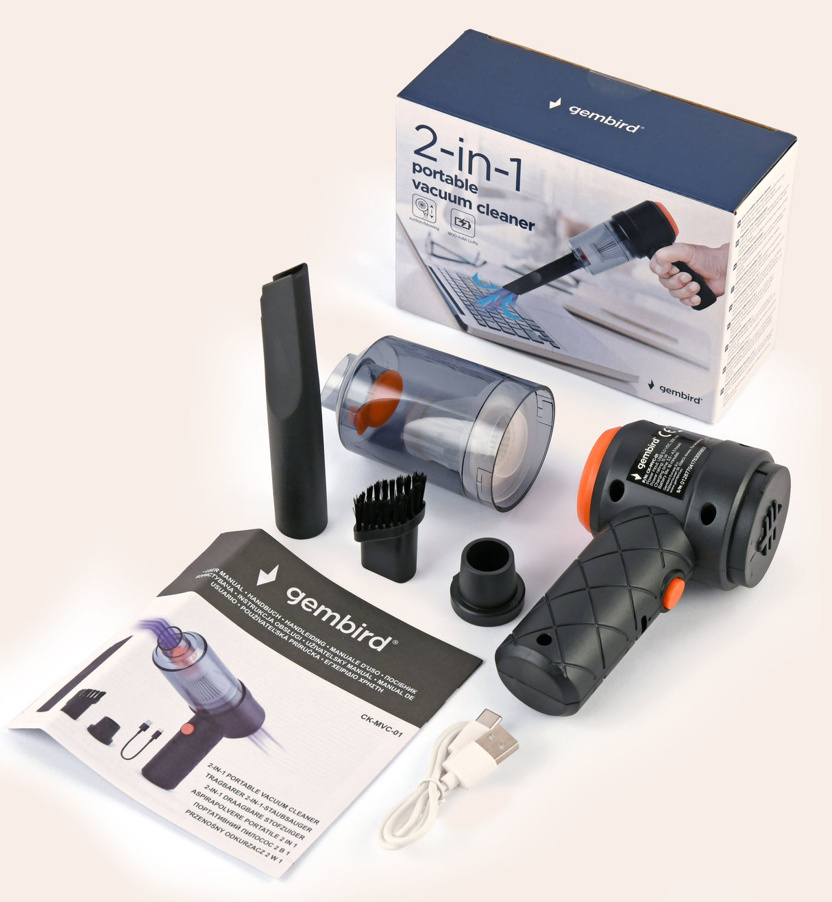 EAN 8716309128773 - Gembird CK-MVC-01 aspiradora de mano Negro Sin bolsa imagen 11