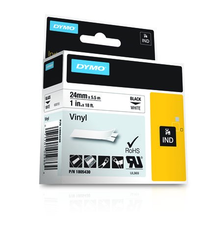 EAN 0071701059864 - DYMO 1805430 cinta para impresora de etiquetas Negro sobre blanco imagen 3