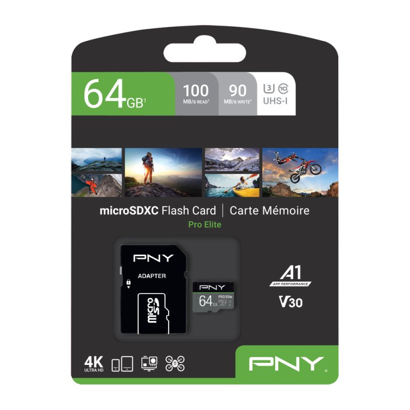 Microsdxc Pny Pro Elite Memoria Flash 64 Gb Clase 10 Uhs-I