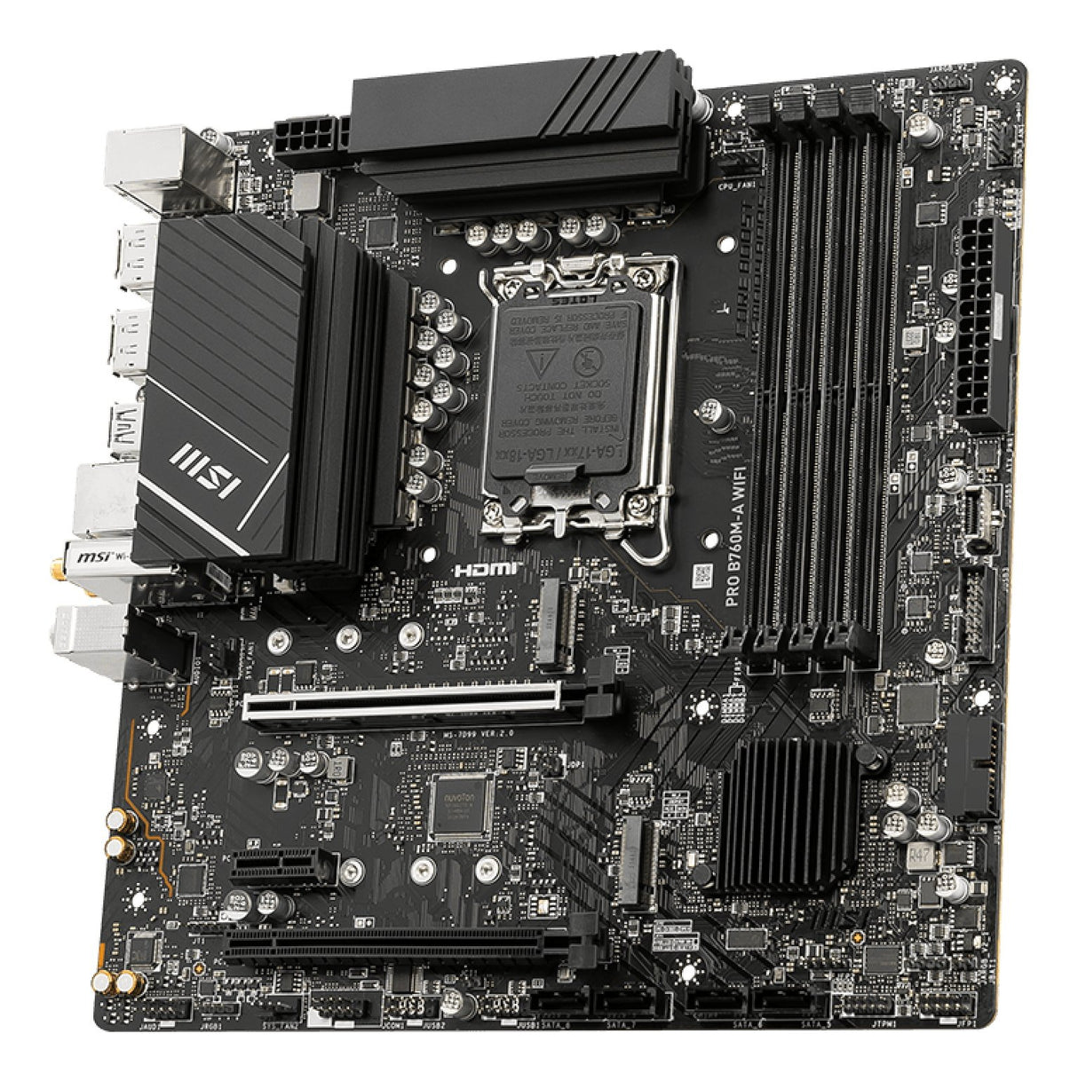 EAN 4711377059572 - MSI PRO B760M-A WIFI placa base Intel B760 LGA 1700 micro ATX imagen 3