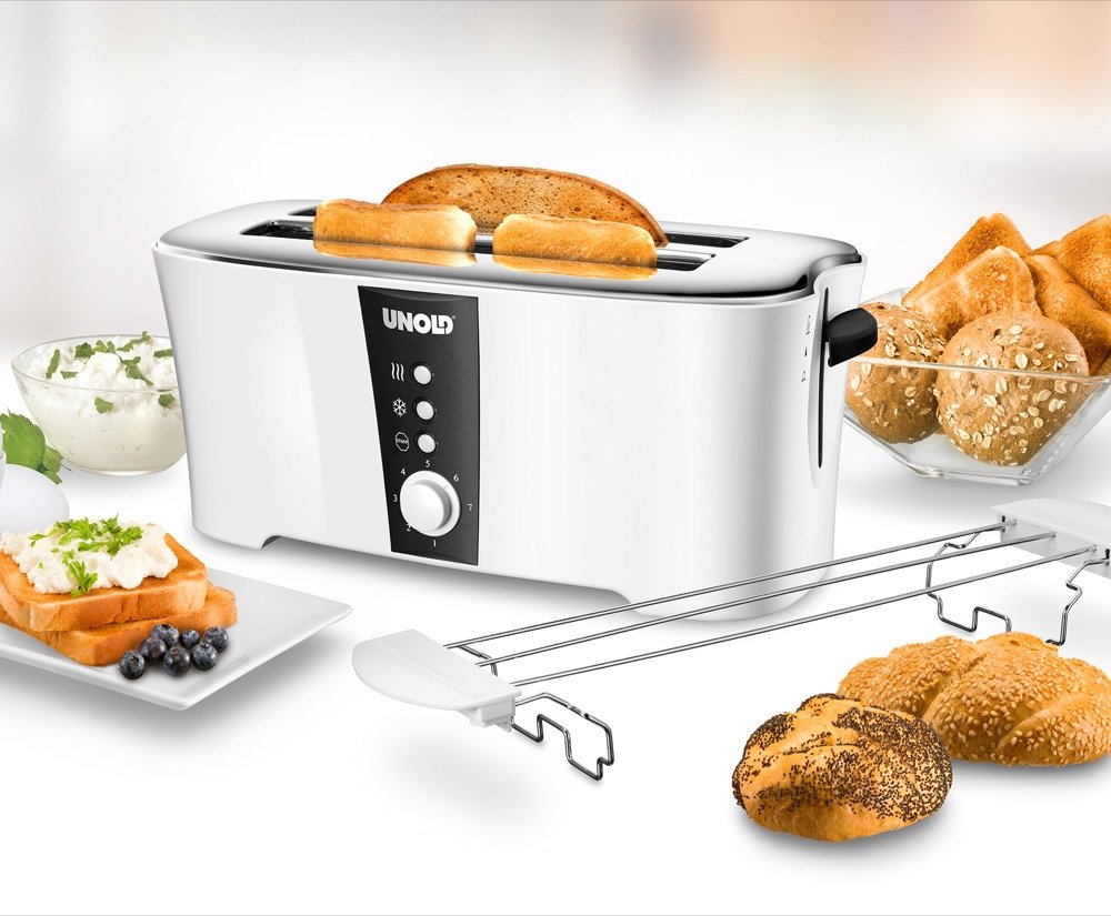 EAN 4011689380204 - Unold Design Dual 4 rebanada(s) 1350 W Negro, Blanco imagen 7