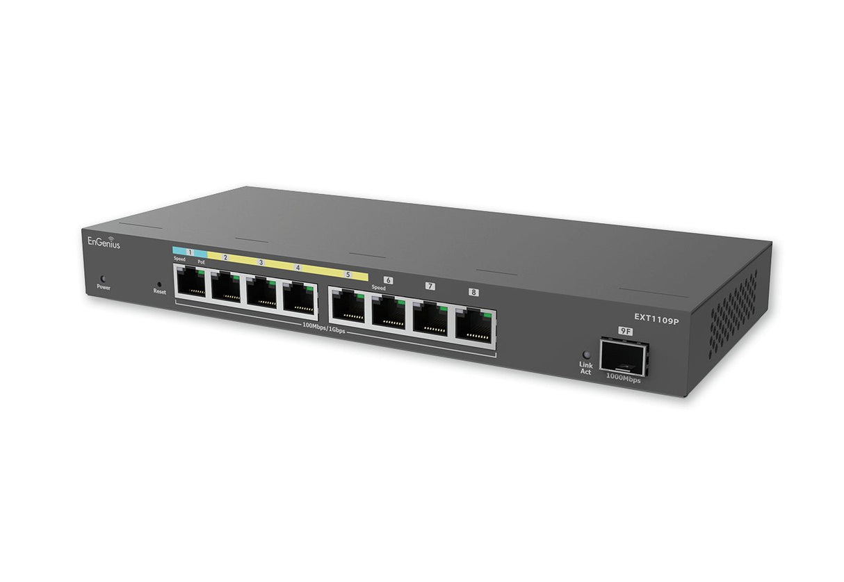 Engenius Ext1109p Switch L2 Gigabit Ethernet (10/100/1000) Energía Sobre Ethernet (Poe) Gris