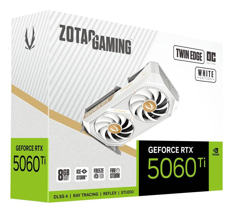 Tarjeta Grafica Zotac Gaming Geforce Rtx 5060 Ti Twin Edge Oc Nvidia 8 Gb Gddr7