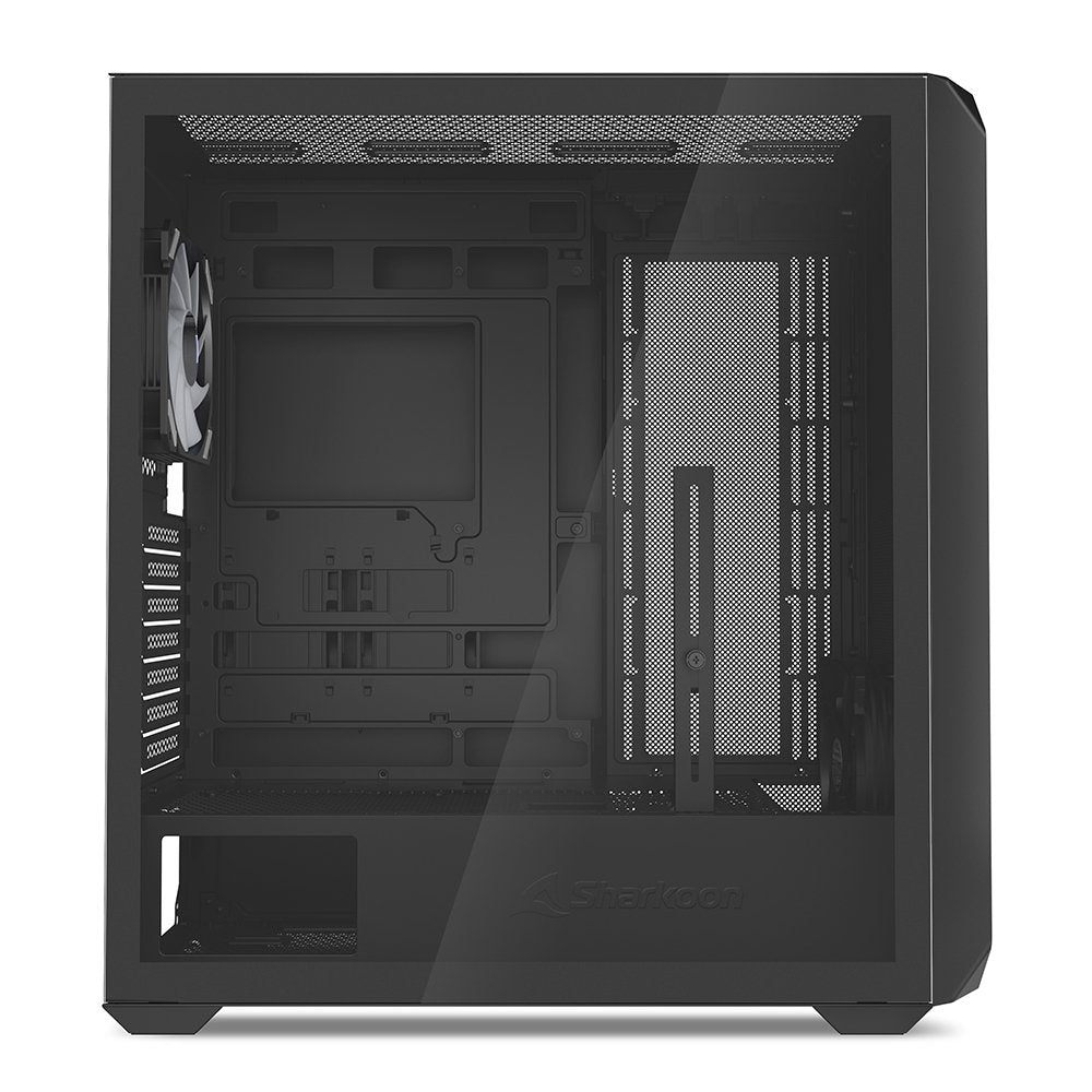 Caja Pc Sharkoon Ak2 Rgb Negra, Vidrio Templado 4044951041626