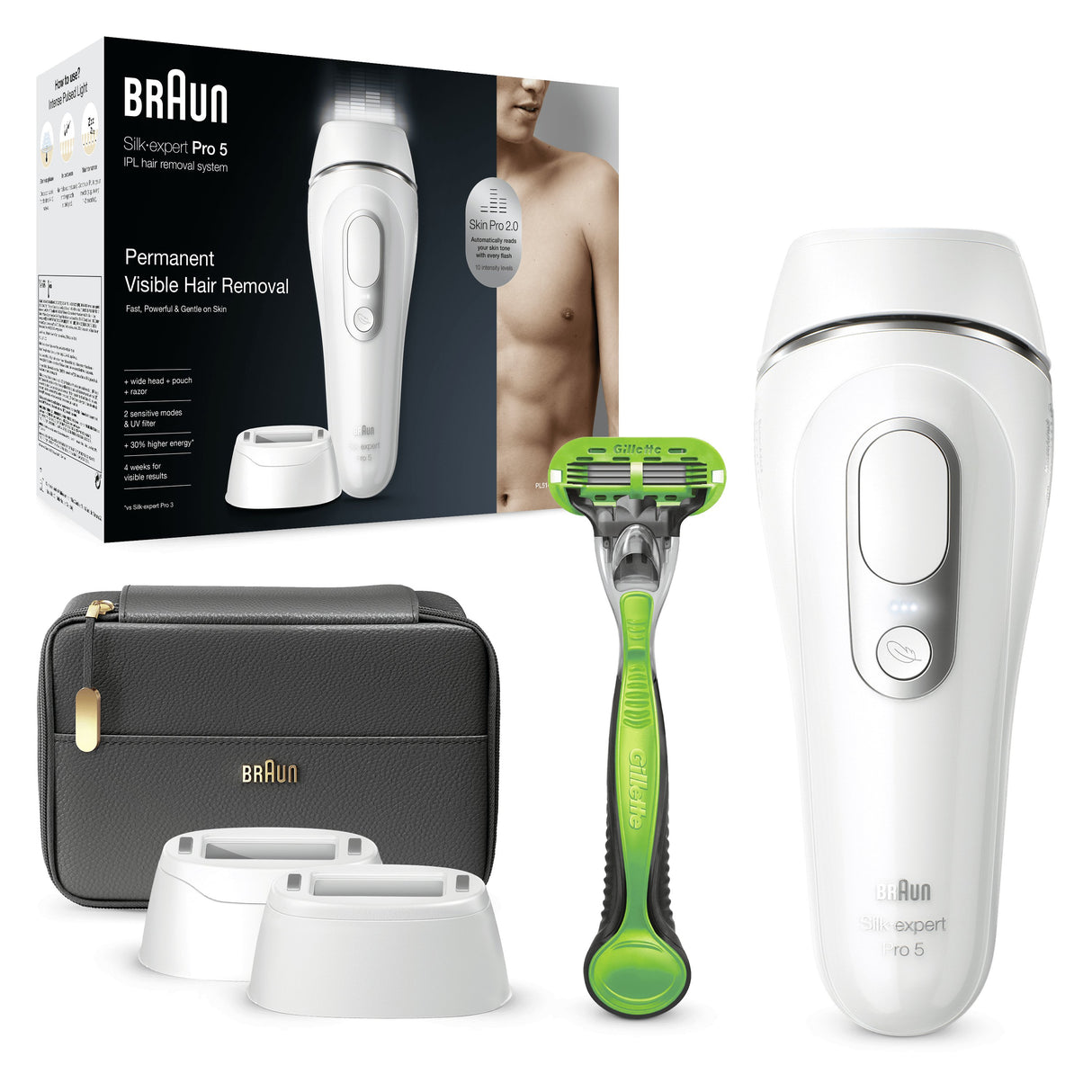 EAN 4210201412830 - Braun Silk-expert Pro Silk·expert Pro 5 PL5145 Luz pulsada intensa (IPL) Plata, Blanco imagen 3